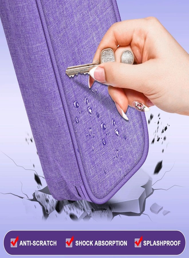Tanmqin Case Compatible with COSLUS/for Nicwell/for Leominor/for Bitvae Water Dental Flosser Teeth Pick Cordless Irrigator. Water Floss Pick Carrying Storage Holder-Purple (Bag Only) - Image 4