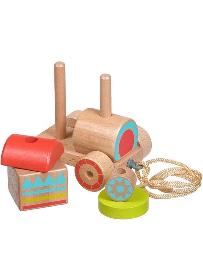 Sorting Push And Pull Along Train Toys For Kids, Baby Sorting Toys With Different Shapes Blocks, Smooth Wheels Pull Along Toys Learning Sorting Blocks Toys For Toddlers 2+ Years Boys Girls