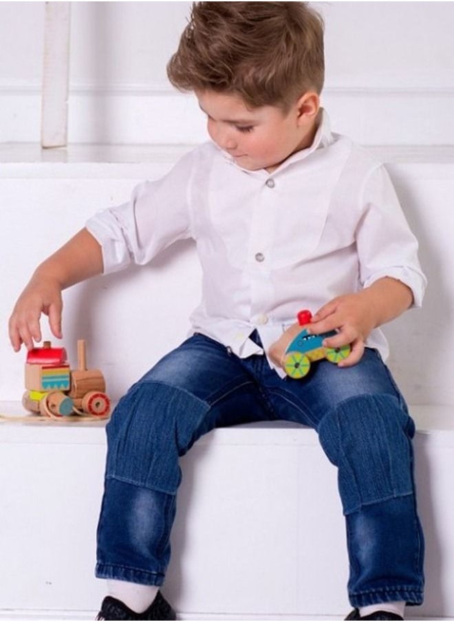 BAYBEE Sorting Push And Pull Along Train Toys For Kids, Baby Sorting Toys With Different Shapes Blocks, Smooth Wheels Pull Along Toys Learning Sorting Blocks Toys For Toddlers 2+ Years Boys Girls  - Image 2