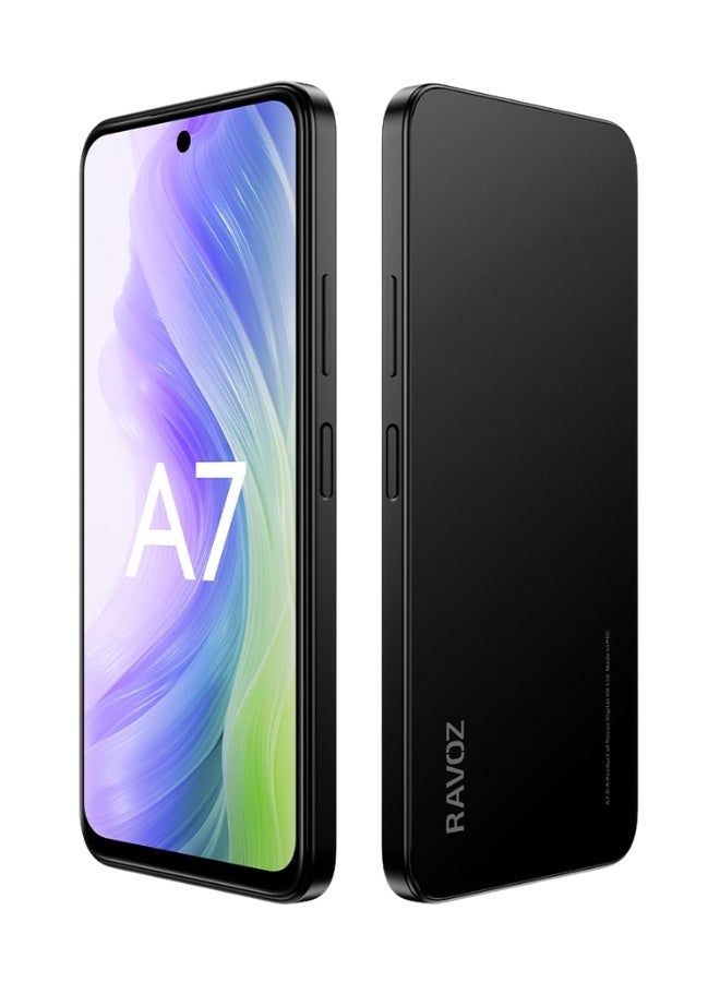 Ravoz A7 No Camera No GPS, 16GB RAM (8GB + 8GB Expandable), 256GB ROM | NFC | Black (UAE Version) - Image 1
