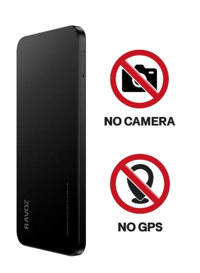 Ravoz A7 No Camera No GPS, 16GB RAM (8GB + 8GB Expandable), 256GB ROM | NFC | Black (UAE Version) - Image 2