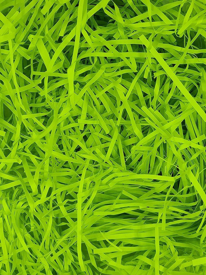 Kigs Enterprise 80 Grams Parrot Green Crinkle Confetti Shredded Shreds Grass Paper for Tissue Paper Gift Wrapping,Craft DIY, Basket Packaging Filling, Decoration 80 Grams (Parrot Green (Parrot Green) - Image 1