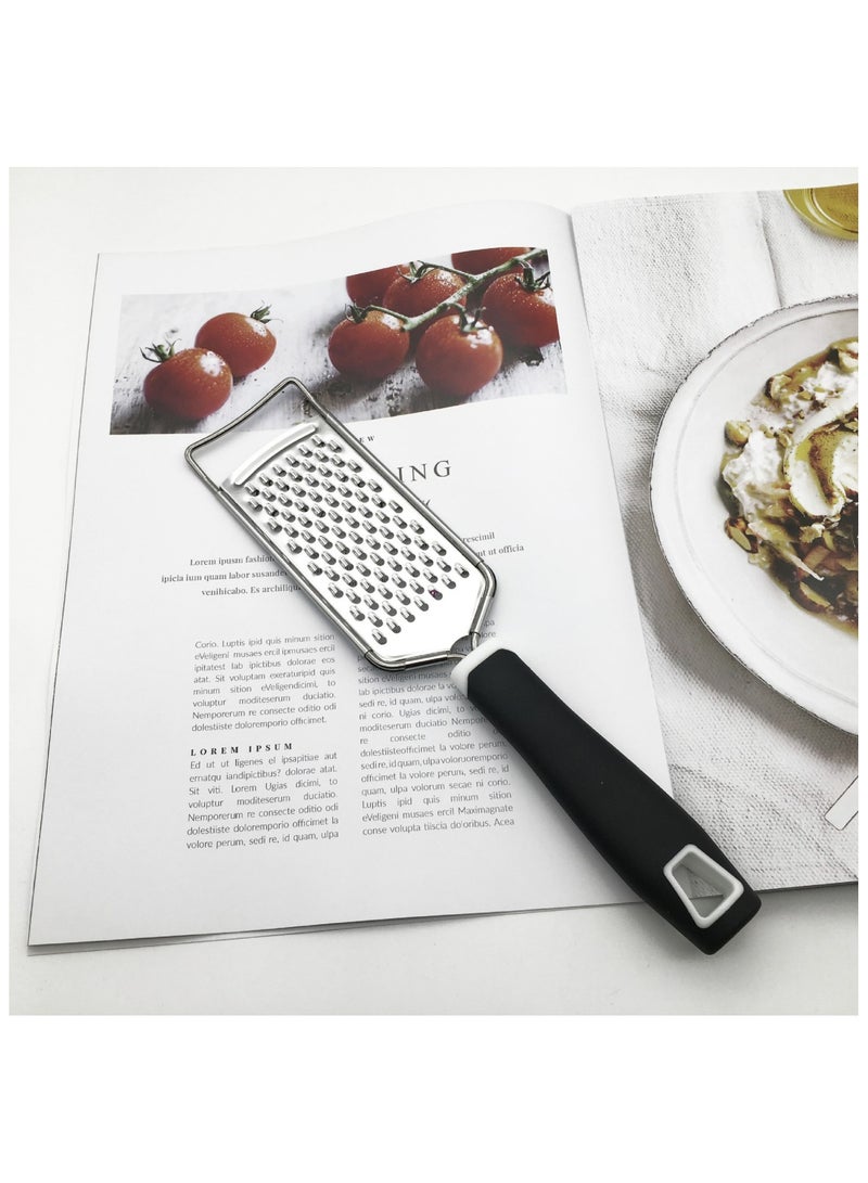 Cheese Grater Stainless Steel, Durable Rust-Proof Metal Lemon Zester Grater, Flat Handheld Grater for Cheese, Chocolate, Spices, And More  - Image 5