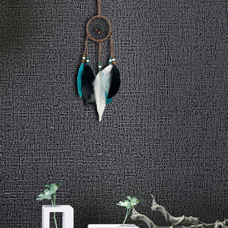 Awlee Dream Catcher for car Rearview Mirror Hanging Decor Handmade Indian Wooden Beads Nature Feather Small Car Charms Pendant Accessories - Image 5