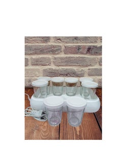 City Home Yogurt Maker – 8 Glass Jars, Elegant White Design, Easy-to-Use Machine for Fresh and Healthy Yogurt  - Image 3