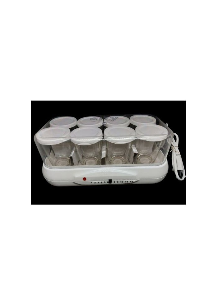 City - Home Yogurt Maker – 8 Glass Jars, Elegant White Design, Easy-to-Use Machine for Fresh and Healthy Yogurt - Image 1
