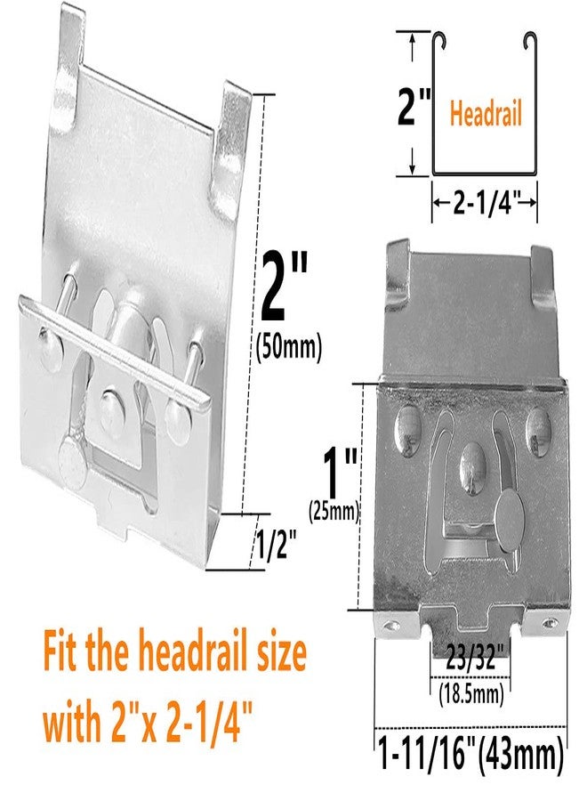 Cutelec 2pcs Cord Lock Mechanism for 2" High Profile Horizontal Wood or Faux Wood Blinds Venetian Blind Cord Lock - Image 2