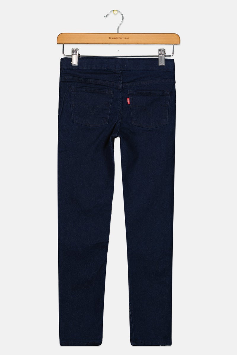 Levi's جينز بنات أطفال سادة قابل للتمدد، أزرق - Image 3