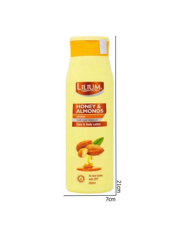 Lilium Herbal Honey & Almonds With Whitening Face & Body Lotion 350Ml Each Pack Of 2  - Image 3