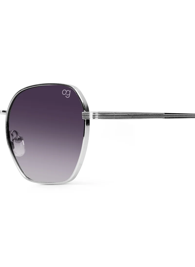 Woggles UV- Protected  Black Hexagonal Sunglasses