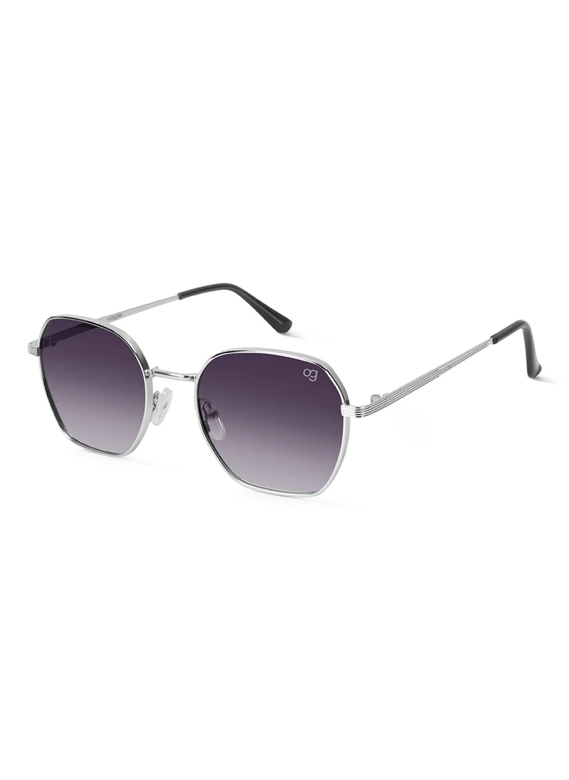 Woggles UV- Protected  Black Hexagonal Sunglasses