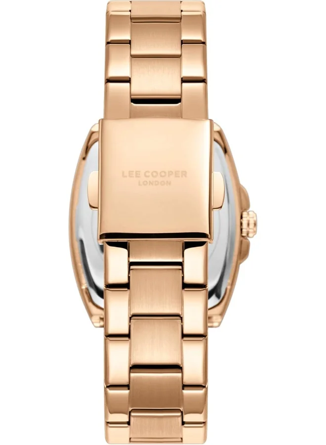 Lee Cooper LEE COOPER Women's Watch, Analog Display and Metal Strap - LC08058.430, Rose Gold
