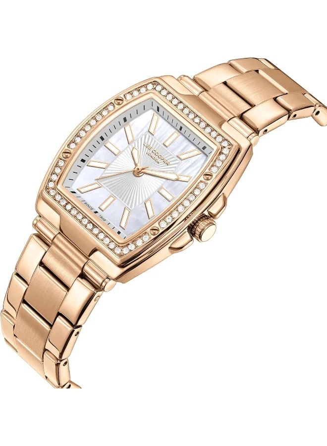 Lee Cooper LEE COOPER Women's Watch, Analog Display and Metal Strap - LC08058.430, Rose Gold