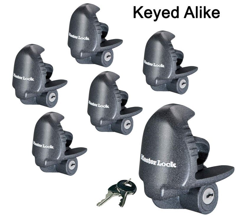Master Lock - (6) Keyed Alike Universal Trailer Coupler Locks 379KA-6 - Image 2