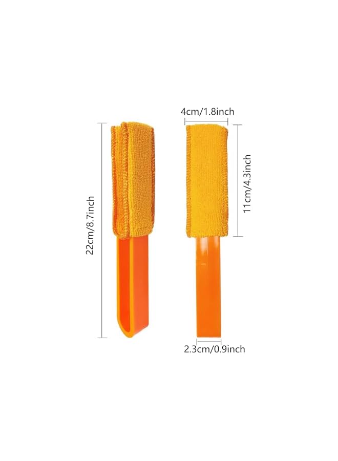 promass 4Pcs Blinds Duster,with 4 Removable and Washable Microfiber Sleeves, Blind Cleaning Brush, Blind Cleaning Tool, Suitable For Blinds, Air Conditioning Vents, Fans, Car Vents - Image 2