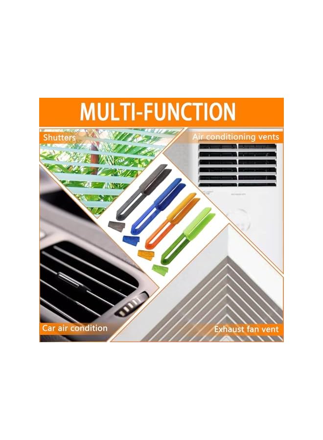 promass 4Pcs Blinds Duster,with 4 Removable and Washable Microfiber Sleeves, Blind Cleaning Brush, Blind Cleaning Tool, Suitable For Blinds, Air Conditioning Vents, Fans, Car Vents - Image 5