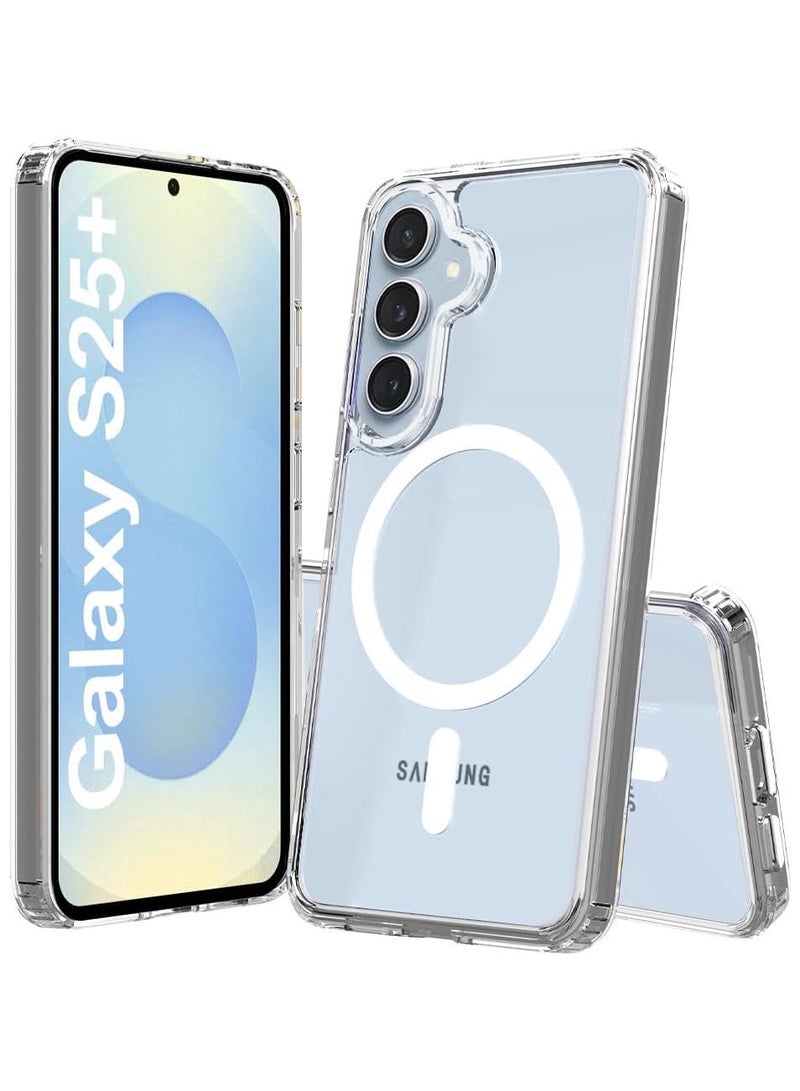Bills Samsung Galaxy S25 Plus Magnetic Hybrid Clear Case Compatible with Samsung Galaxy S25 Plus, Compatible with MagSafe, PC with TPU Hybrid Technology (Samsung Galaxy S25 Plus) - Image 1