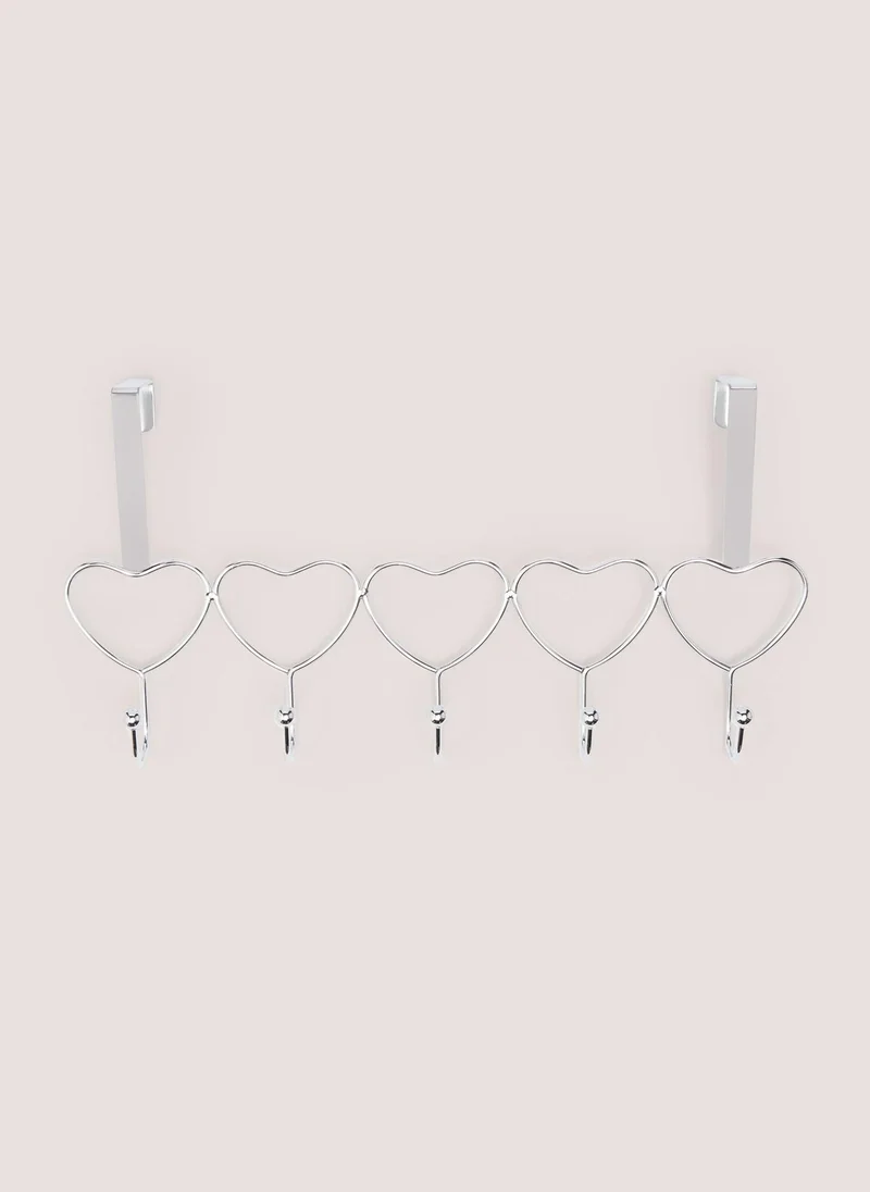 Matalan Chrome Heart Hooks Metal