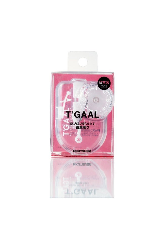 Kutsuwa Kutsuwa STAD Angle Adjustable Pencil Sharpener T'GAAL, Transparent (RS028CL)  - Image 5