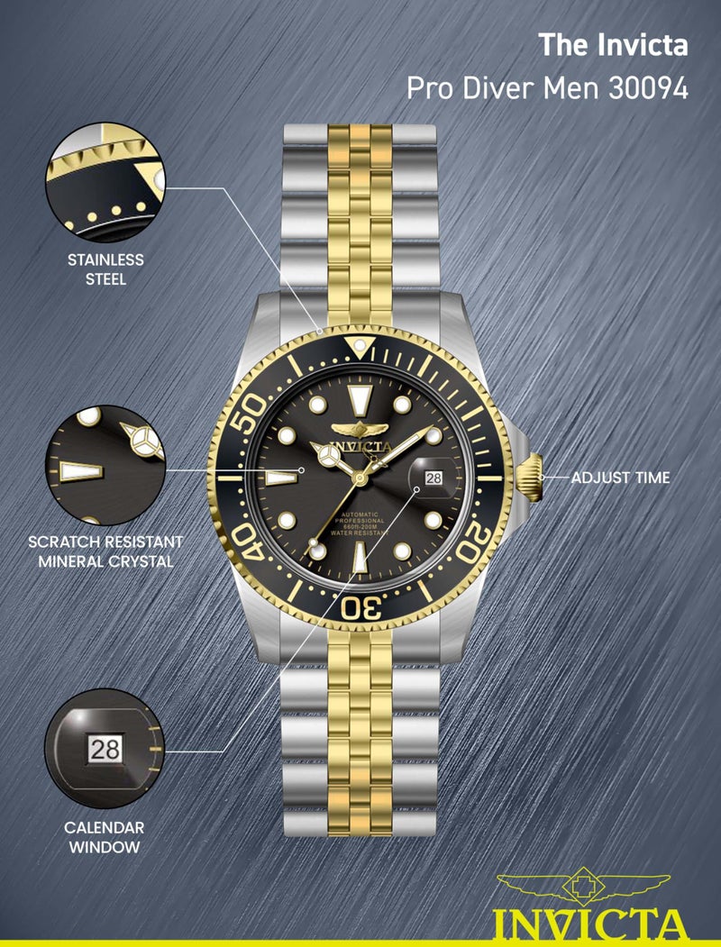 Invicta Men's Pro Diver Automatic Watch, 30094 - Image 4