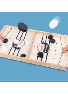NQOOH Interactive Wooden Hockey Game with Portable and Durable Design for Kids and Adults  - Image 3