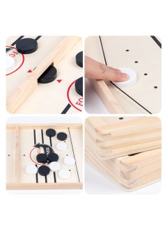 NQOOH Interactive Wooden Hockey Game with Portable and Durable Design for Kids and Adults  - Image 5
