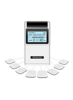 TENS EMS Muscle Stimulator 15 Modes & 4 Outputs 8 Pads for Natural Pain Relief Electric Pulse Impulse Mini Massager Machine Portable electrotherapy Machine
