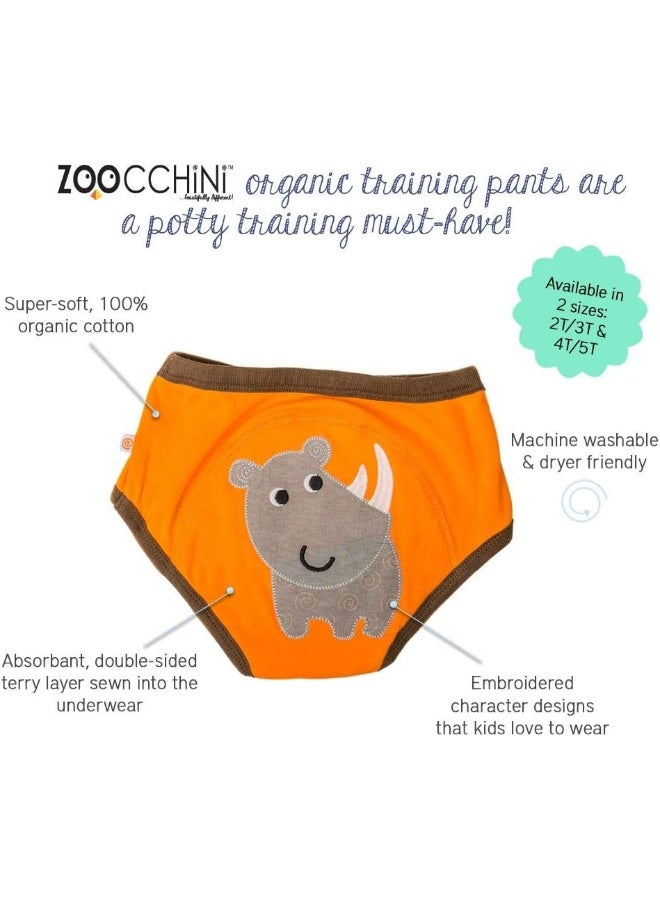 Zoocchini Boys Training Pants, Age 3/4 Years, Safari Friends, Pack of 3 - Image 2
