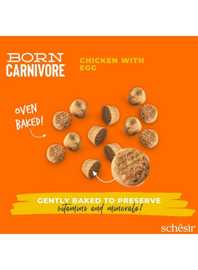Schesir Born Carnivore Grain Free Oven Baked Dry Cat Chicken & Egg 1.25kg - Image 3