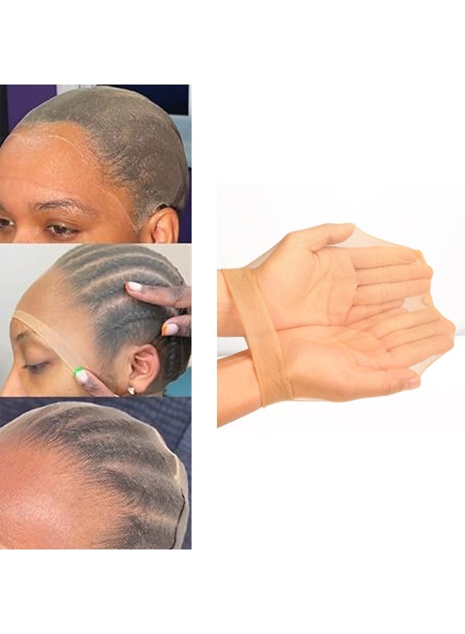 10PCS,HD Wig Net Cap, Solid Color Invisible Elastic Wig Cap, Skin Tone Hair Protection, Prevent Wig Slipping, Anti-Itch, Windproof and Breathable, Ideal for Cosplay, Daily Wear and Hair Care,1 Piece Paper Card in OP Bag - Image 4