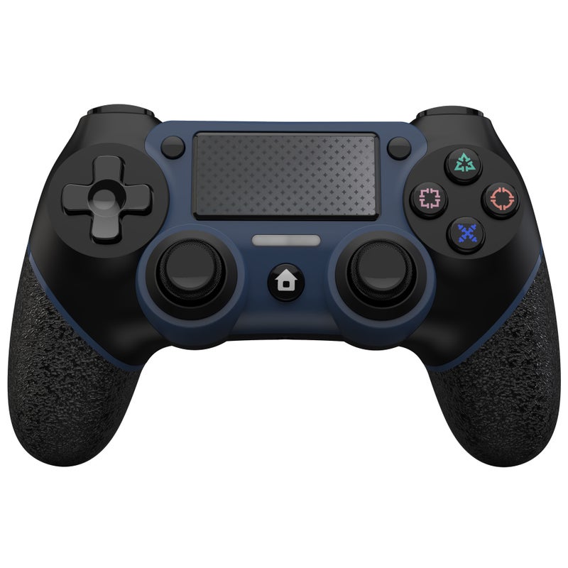 For cross-border private model P4 upgraded game controller wireless Bluetooth with back programming button burst dual motors Black blue-054 - Image 3