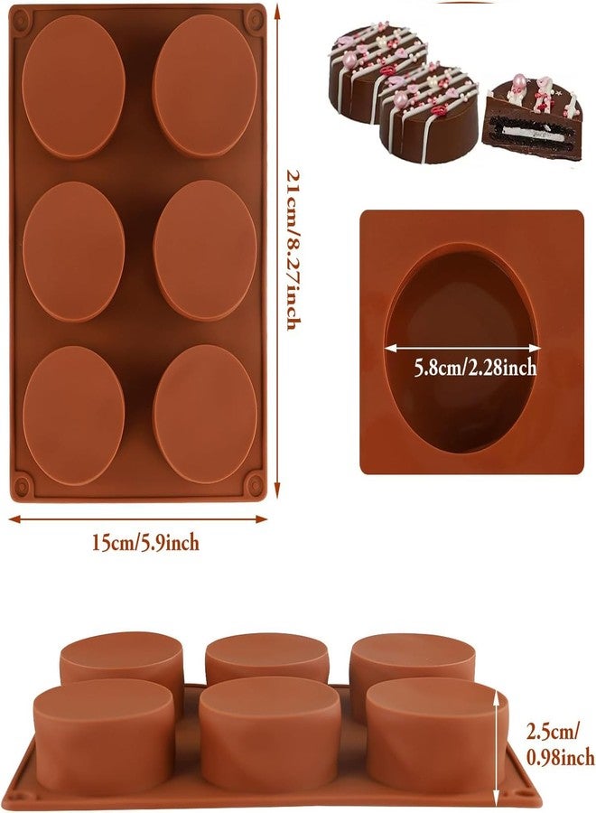 BAMUTU Cylinder Chocolate Mold, 2 Pack Silicone Baking Molds for Cookie, Mini Soap, Mini Cake,Pudding, Jello, Muffin, Desserts - Image 2