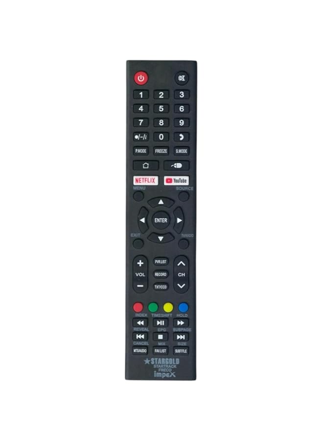 BGM Replacement Remote Control Compatible For Stargold LCD LED TV, Star Track LCD LED TV, Freco LCD LED TV and Impex LCD LED TVs