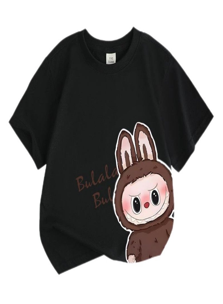 LABUBU Unisex Short Sleeve Stylish Top TShirt cotton Tee for Boys Girls Kid Children