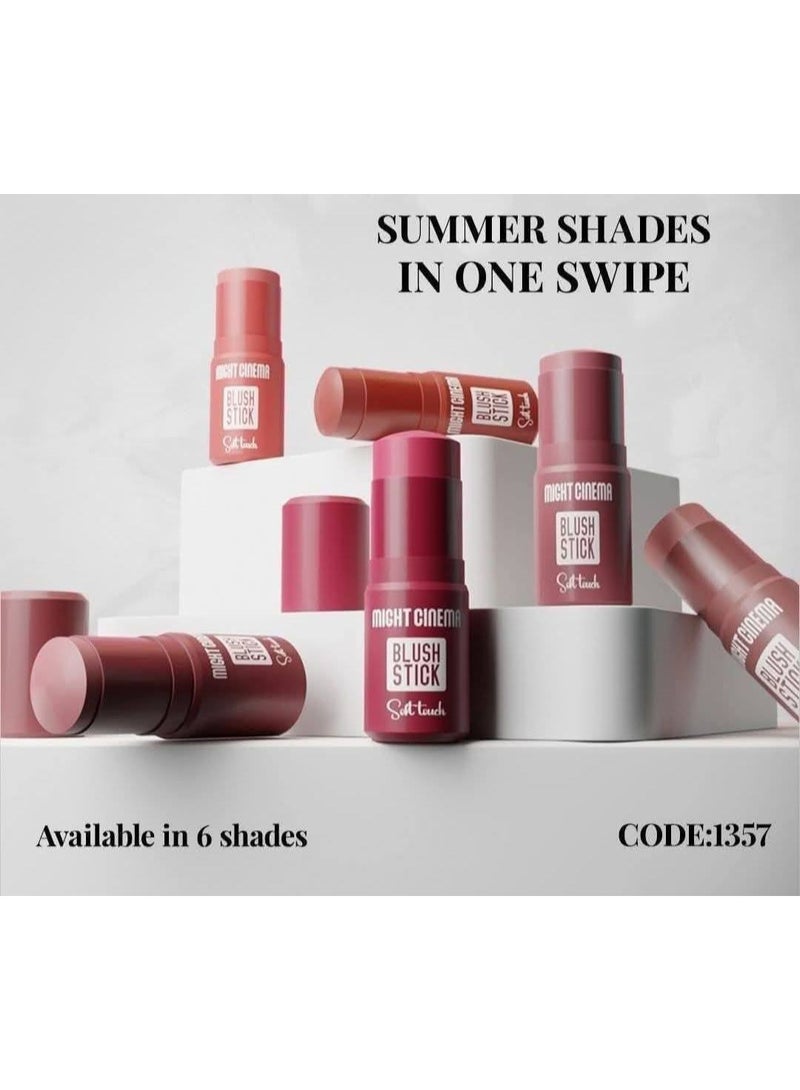 Might Cinema Matte stick blusher, soft on the skin, from Might Cinema-1357 -color 202 - Image 5