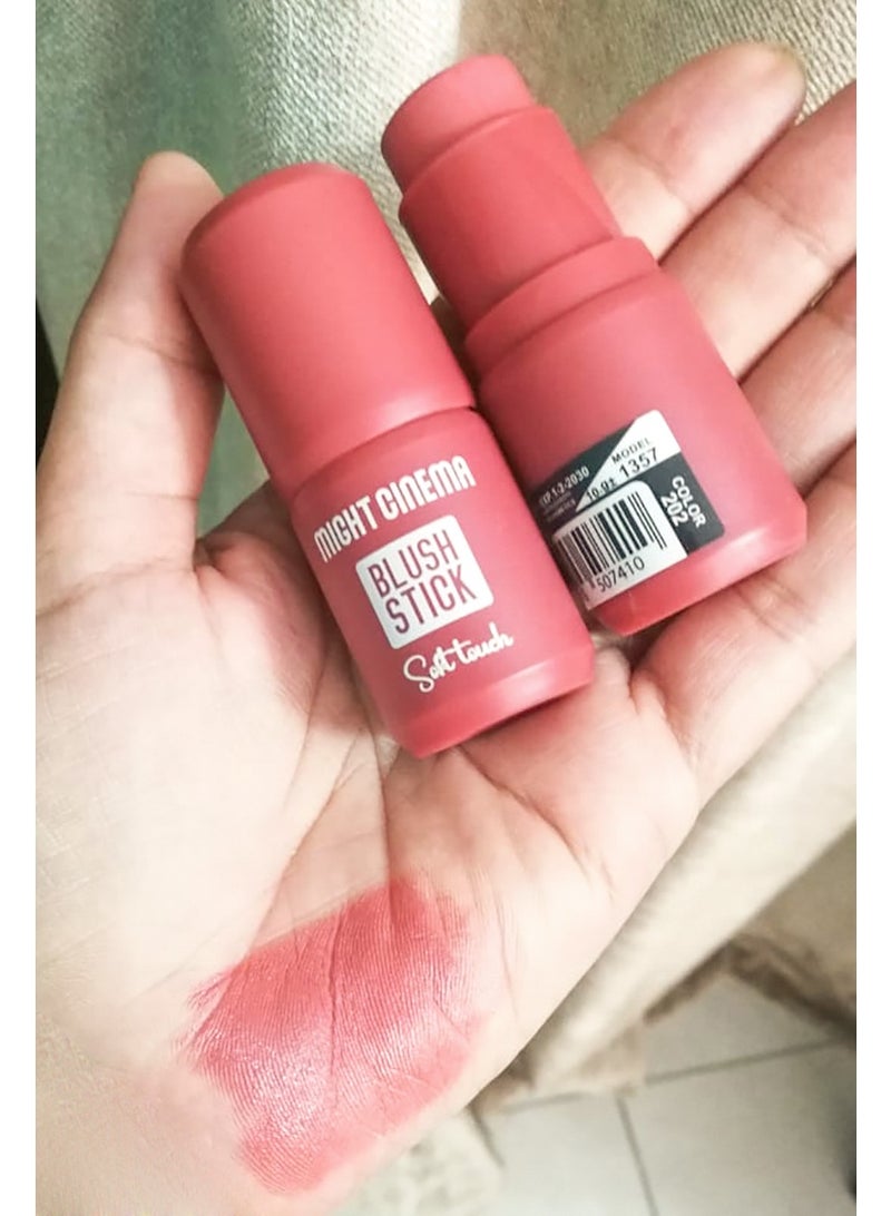 Might Cinema Matte stick blusher, soft on the skin, from Might Cinema-1357 -color 202 - Image 4