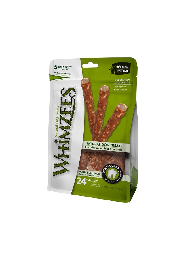 WHIMZEES - Whimzees Veggie Sausage Natural Dog Treats - 28 pcs - Image 1