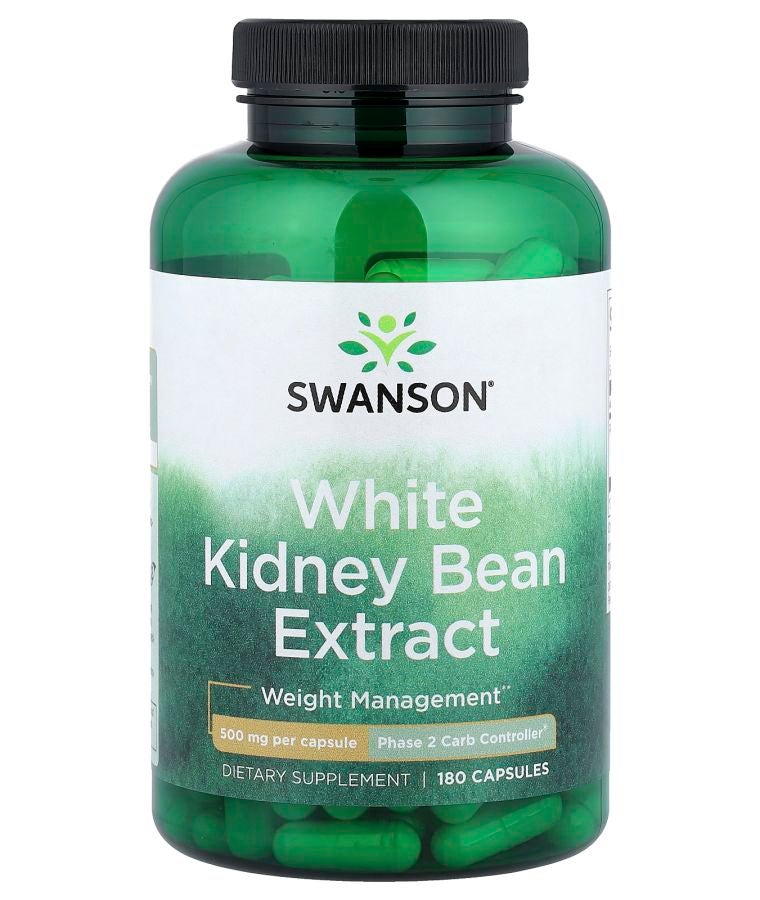 White Kidney Bean Extract 180 Capsules (500 mg per Capsule)