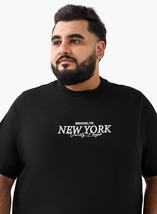 Maxim Men Regular Fit Crew Neck Short Sleeve Brooklyn New York Print T shirt - Image 4