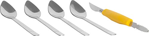 Trudeau Stainless Steel Grapefruit 5-Piece Set, Yellow - Image 2