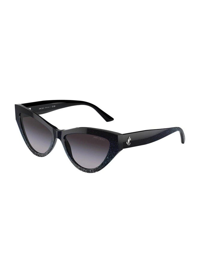 Jimmy Choo Woman CAT EYE  SUNGLASSES- JC 5004 - lense size:55mm - BLACK GRADIENT GLITTER  - Image 1