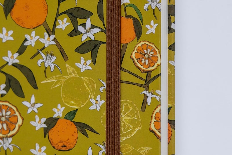 COMMA | Bloom Series | A5 Size | Hard Bound Notebook | 160 Pages | 100gsm Natural Shade Paper | PU Cover Material - Lime Green - Image 4