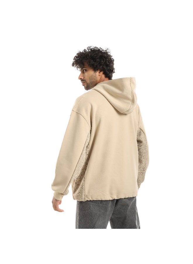 Caesar Men's oversized hoodie with hood and printed sides and sleeves - Image 4