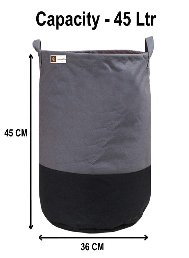 UNICRAFTS حقيبة غسيل (رمادي أسود، 45 لتر، عبوة من قطعتين) - Image 3