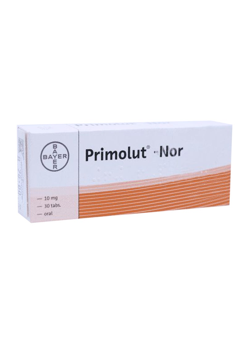 BAYER Primolut Nor 10Mg 30 Tablets 