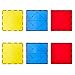 Gemmicc 6 PCS Large Magnetic TilesJumbo Magnet Base PlatesSTEM Magnetic Building Blocks for Kids Boys Girls - Image 2