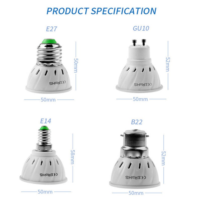لمبة إضاءة محورية LED E14 220 فولت 48 مصباحاً LED، لون أبيض دافئ - Image 3