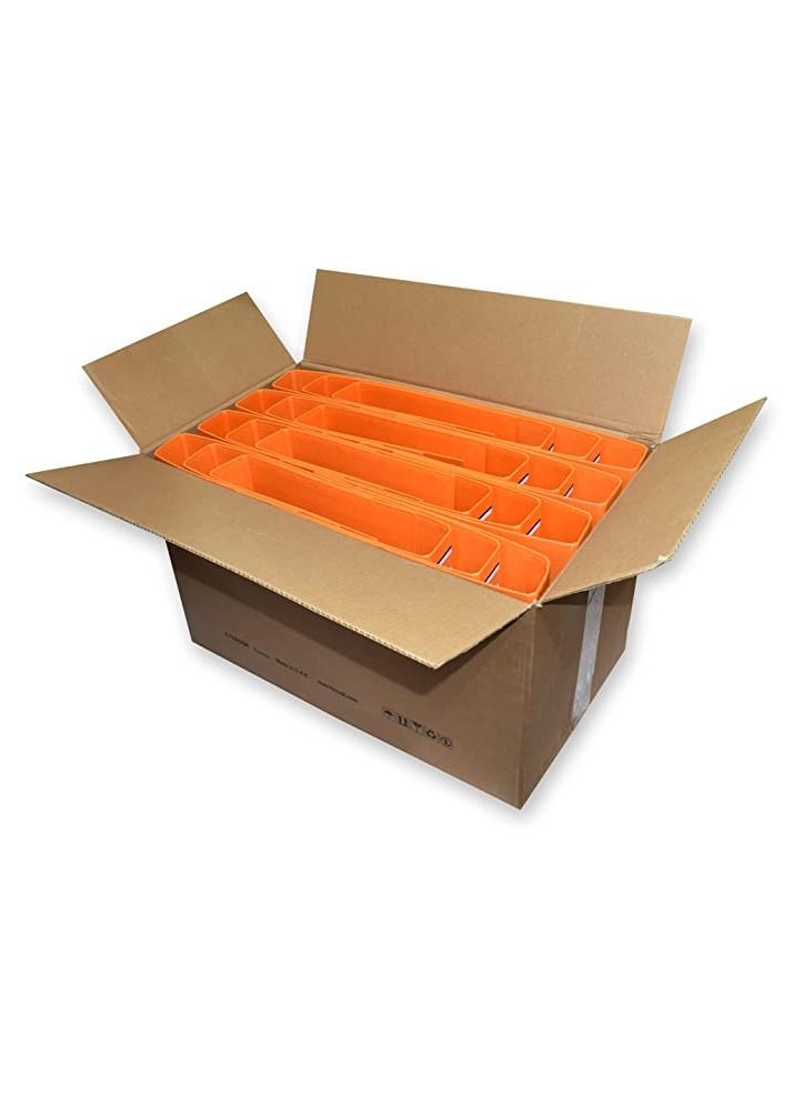 FIS مجموعة FIS من 24 قطعة ملف صندوق بآلية ثابتة باللون البرتقالي - Image 1