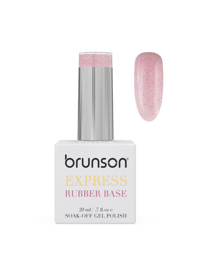 brunson Rubber Base Gel Nail Polish 20Ml - French Rubber Base Coat Long-Lasting, Durable And Chip-Resistant Nail Strengthener Gel Nail Polish Base Coat For Manicure And Pedicure