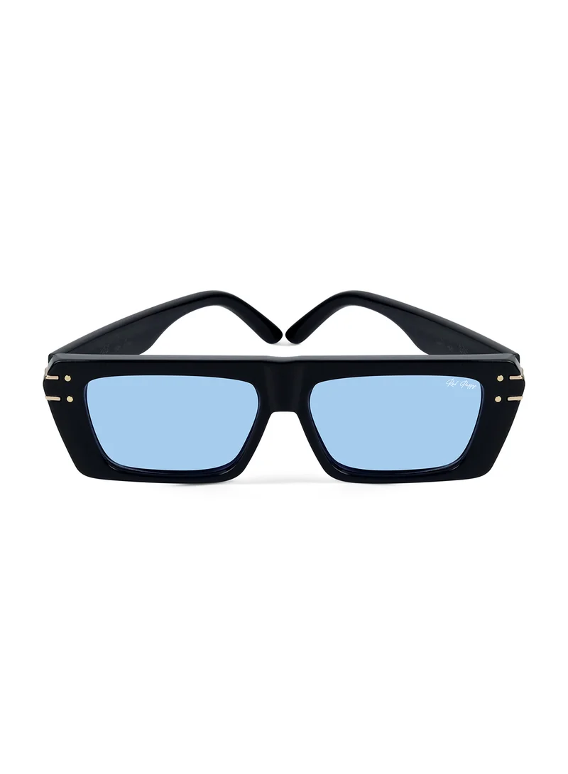 Woggles Red Pappy Tyntix Blue Rectangle Sunglasses
